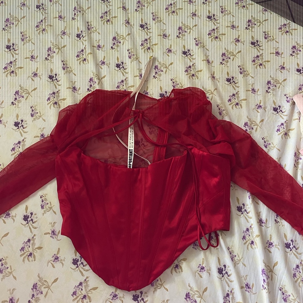 Elegant Red Women's Top